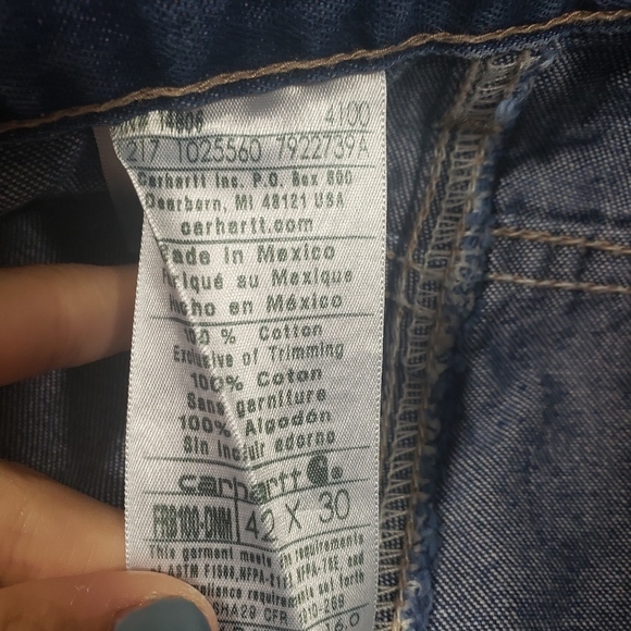 Carhartt FR CAT 2 jeans Flame Resistant 2112 Workwear straight cut size … - Picture 4 of 12